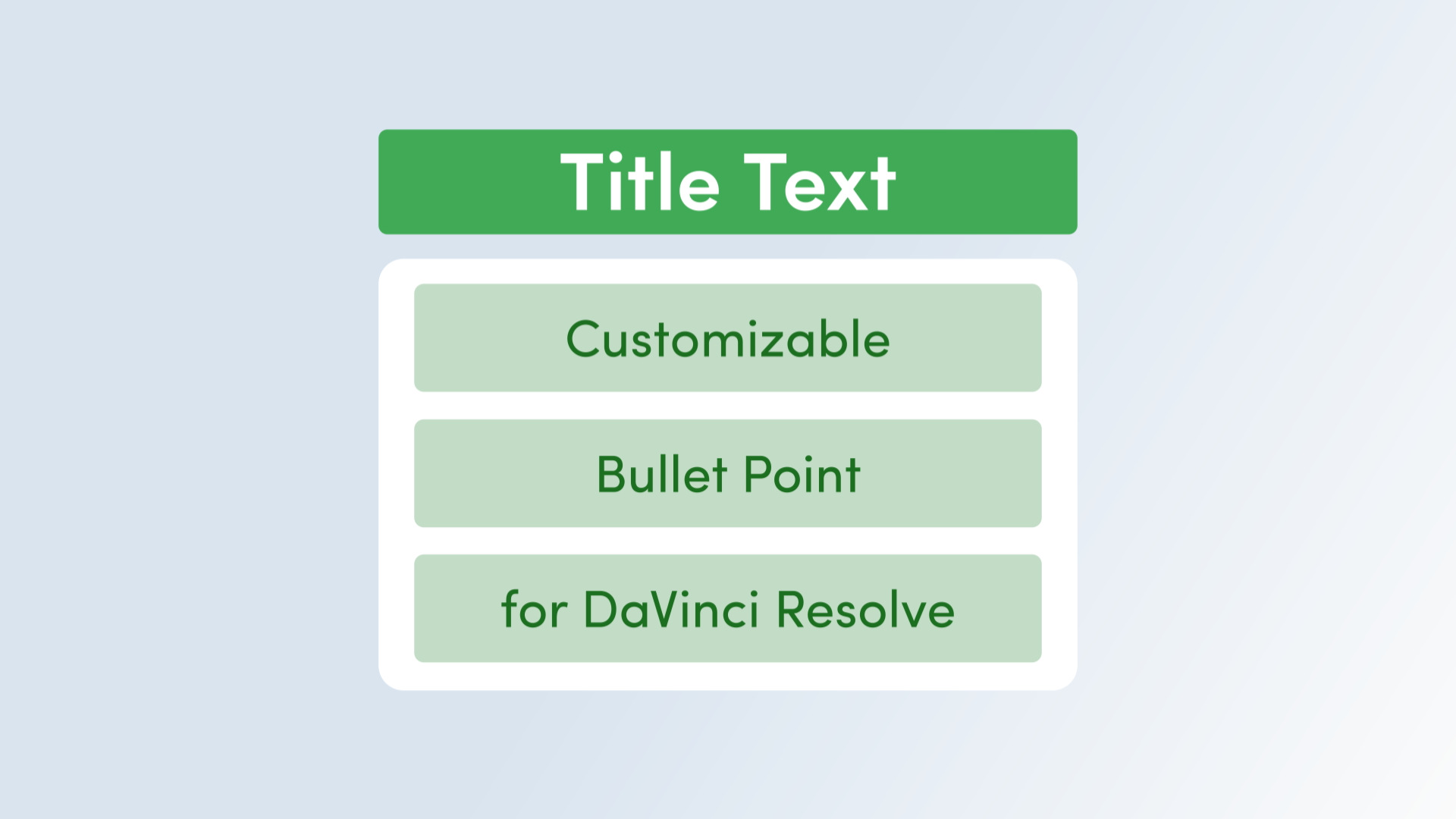 Rectangle Bullet Point with Container